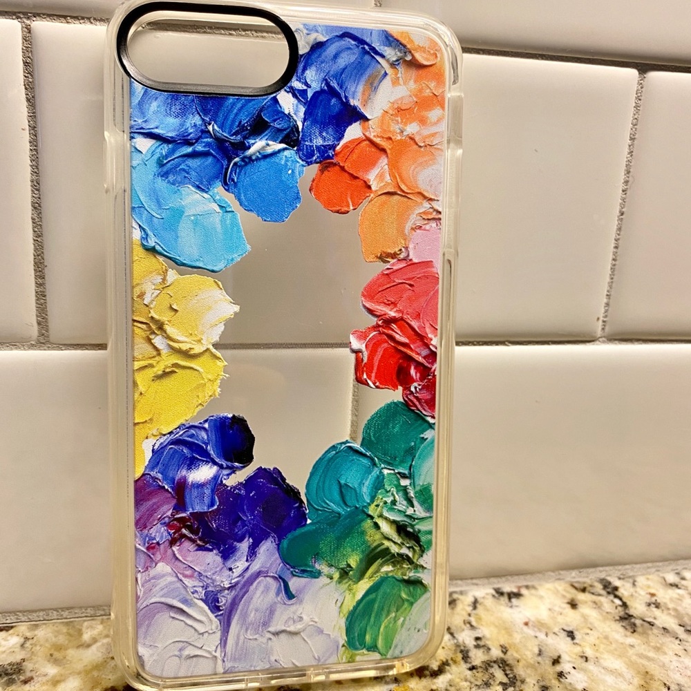 Casetify Rainbow Color Wheel iPhone 8 Plus…